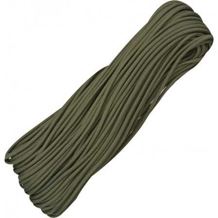 Paracord 7 strand 550lbs - 250kg OD Green 100ft (30m)