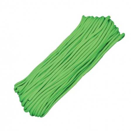 Paracord 7 strand 550lbs - 250kg Lime Green 100ft (30m)