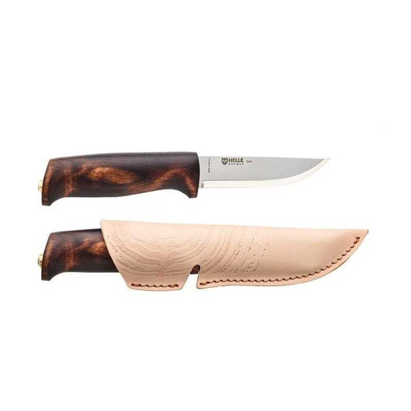  HELLE Knives - Gro - Fixed Blade Knife - Dark Colored