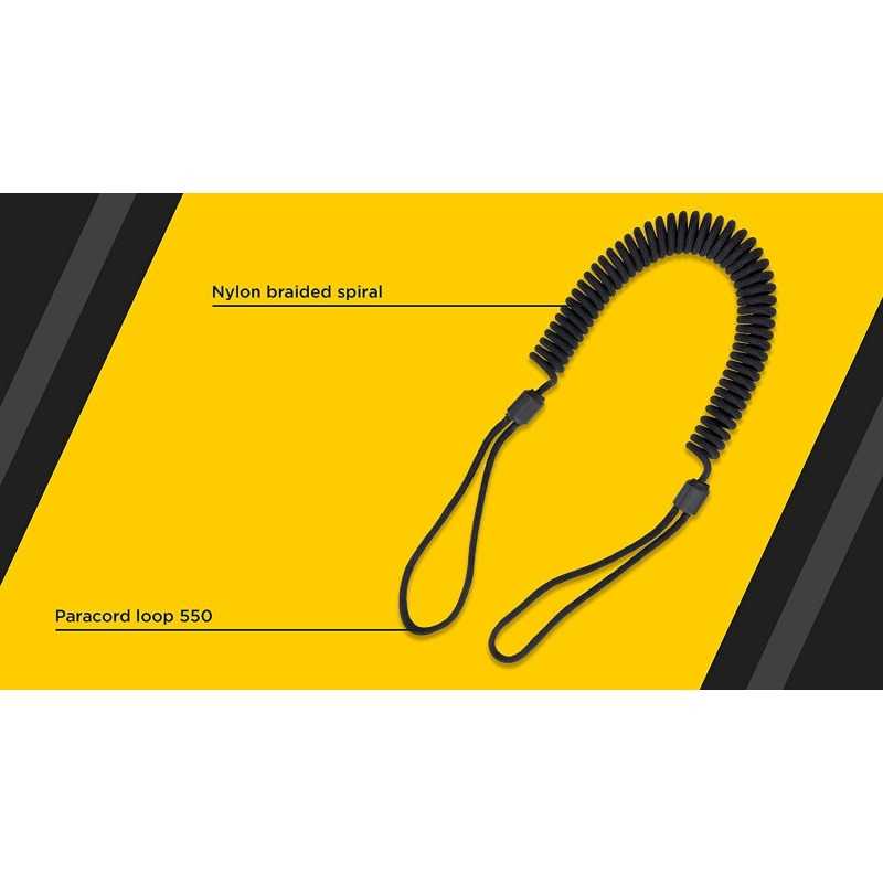 Paracord Mini Lanyard Yellow & Black 