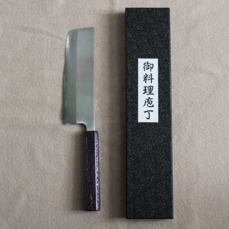 Tsunehisa Nakiri 165 Shirogami 1 Lacquered Oak Purple