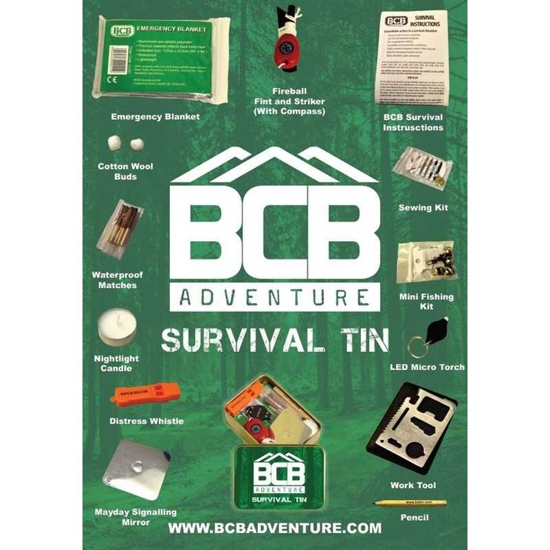 BCB Adventure Survival Tin ADV069 Survival Kit
